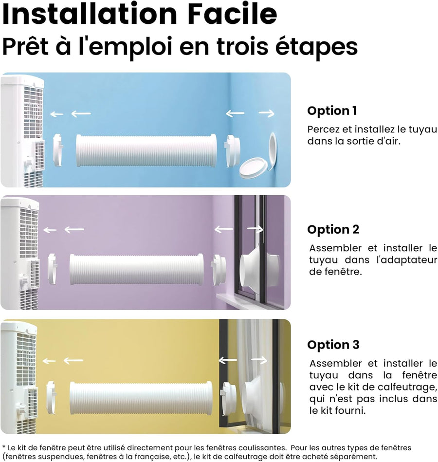 COMFEE' Climatiseur Mobile 7000 BTU — Contrôle App